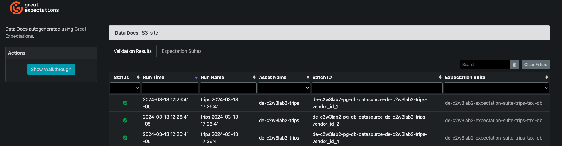 GX Data docs