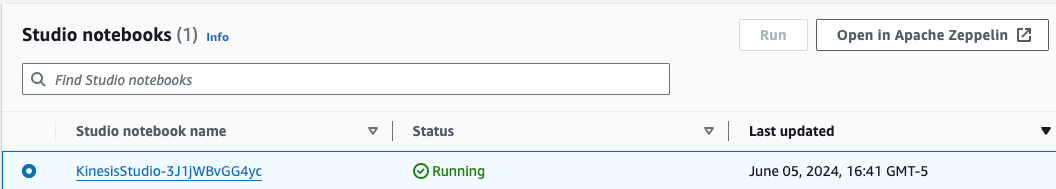 kinesis studio running